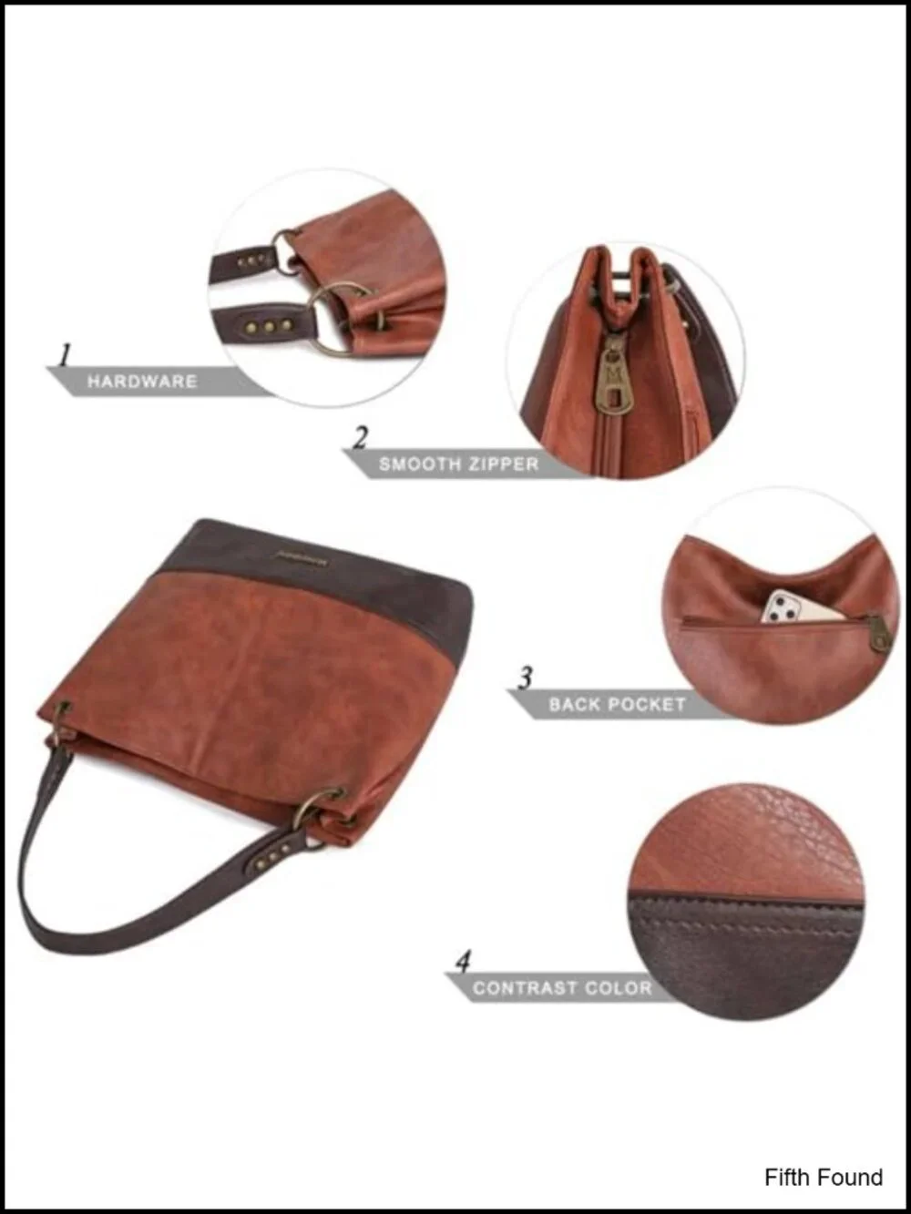 Montana West Hobo Bag Vegan Leather Slouchy Shoulder Tote Purse